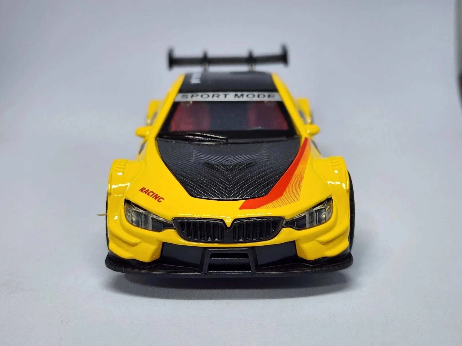 the Shiny Mart Metal Toy Sports Racing 1:36 Scale Pull-Back Action Openable Doors Toy CAR (Yellow, Pack of: 1)