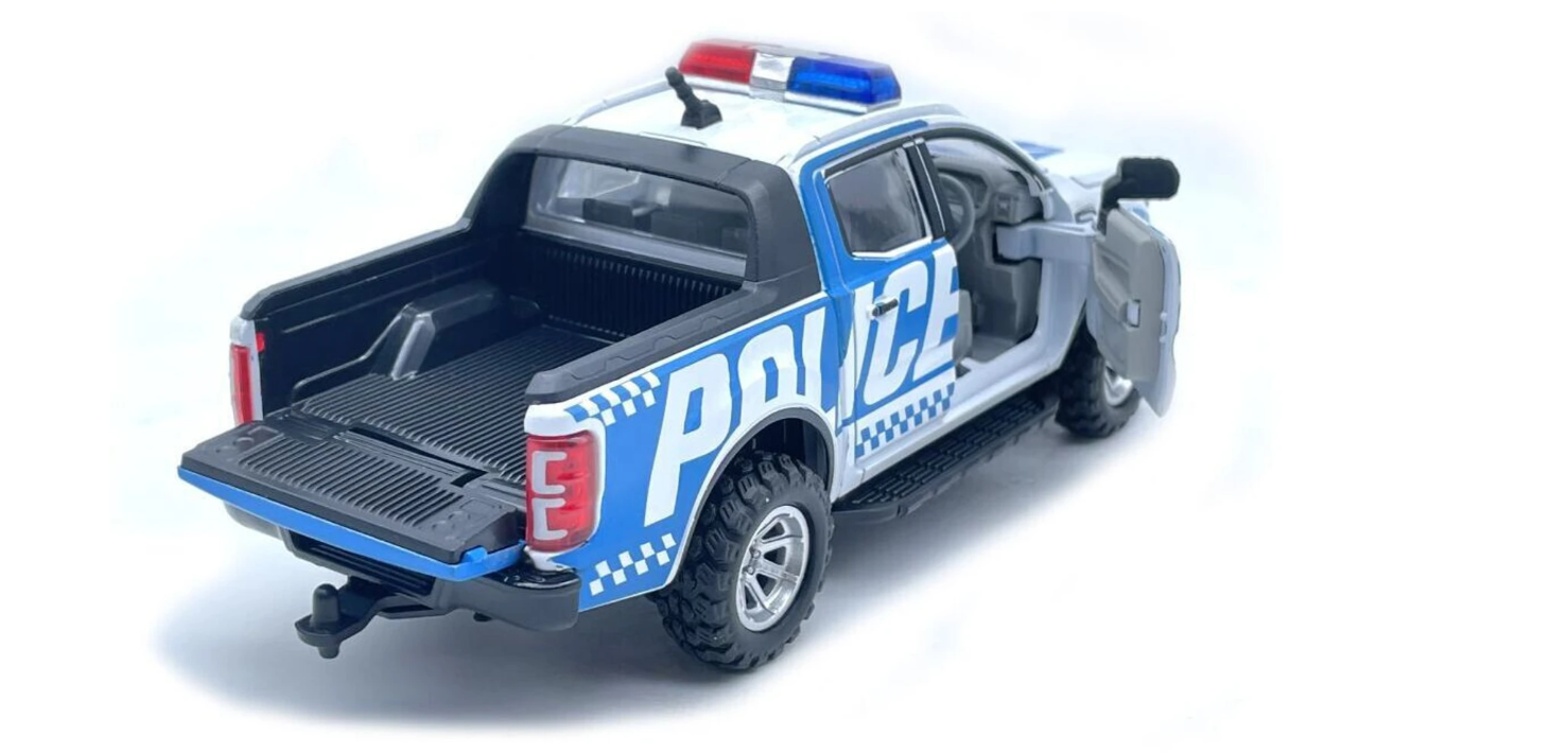 Blue Police Toy Car