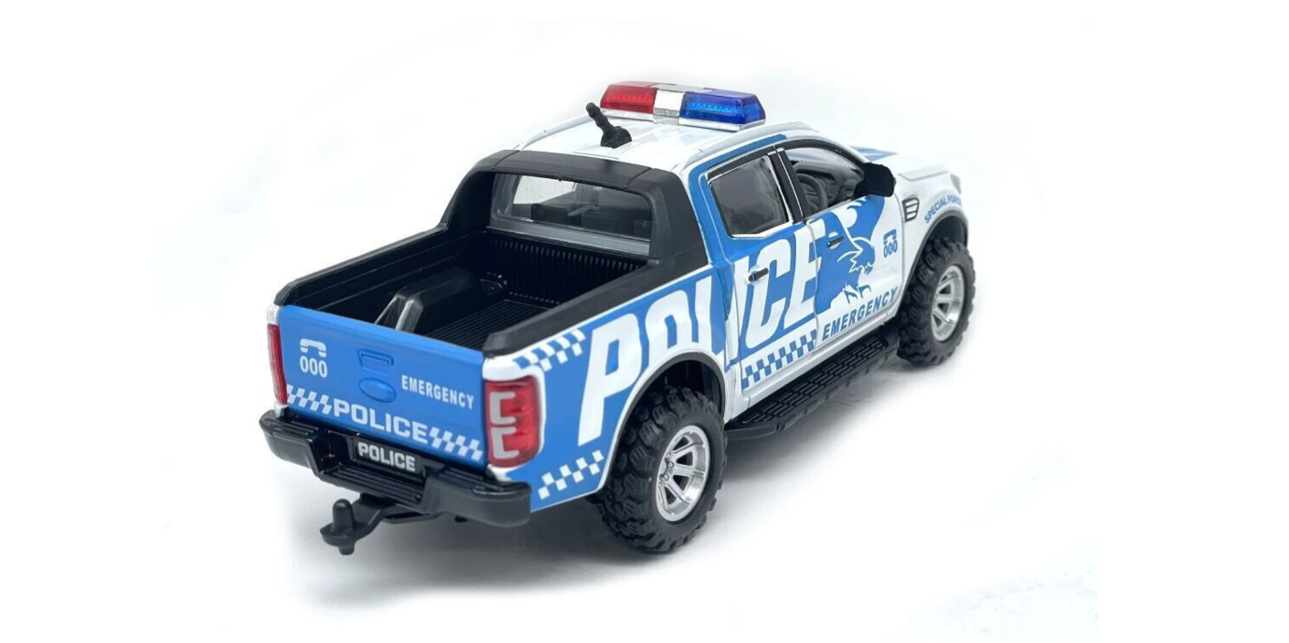 Blue Police Toy Car