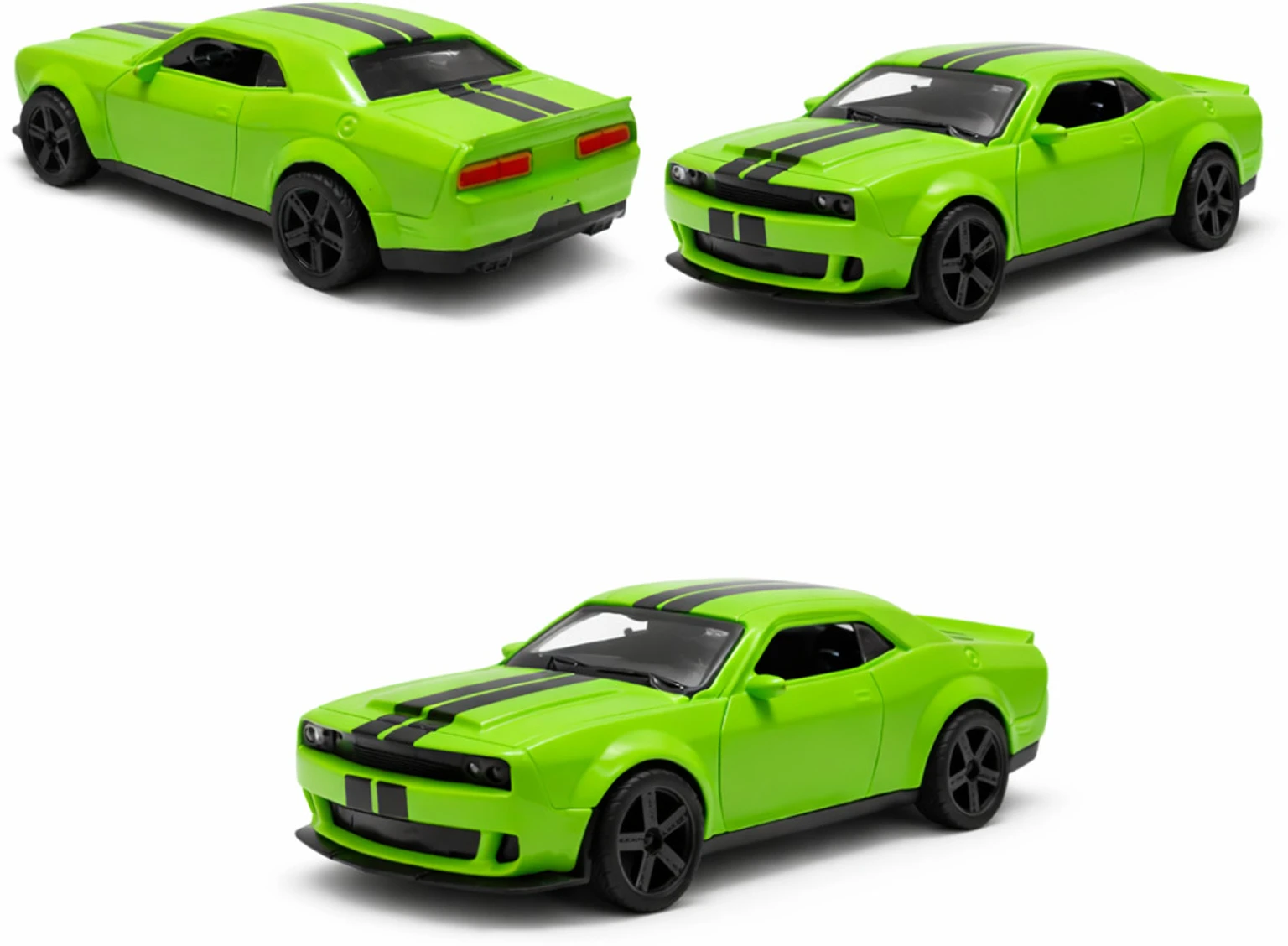 Mustang GT_1:32 scale_Die-cast Metal Toy Car with Openable Bonnet (GREEN,BLACK ) (GREEN,BLACK, Pack of: 1)