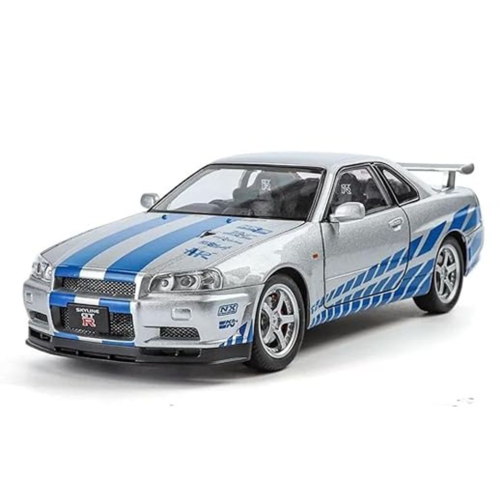 GKNEX Nissan Skyline GT-R R34 1:32 Mini Racing